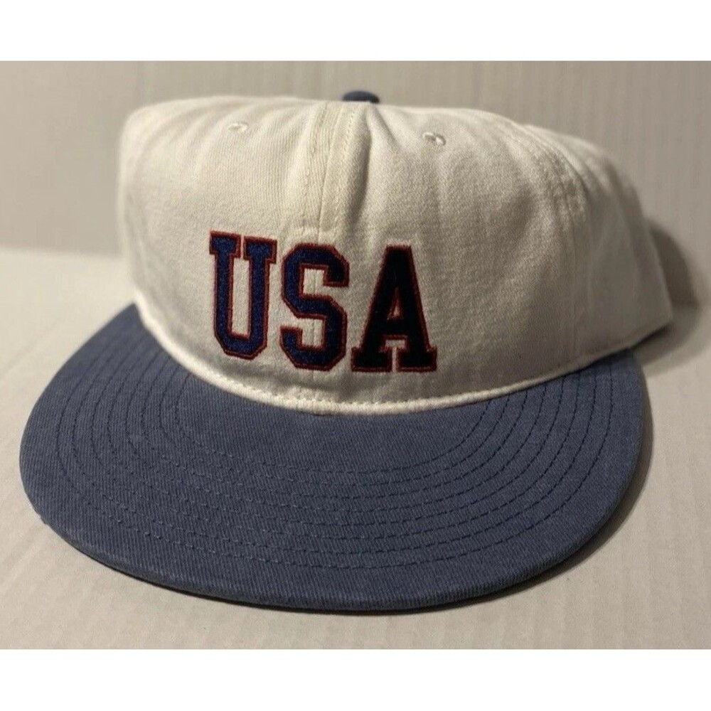 American Eagle Western Trucker Hat Ballcap White USA 5 Panel Twill Cotton New